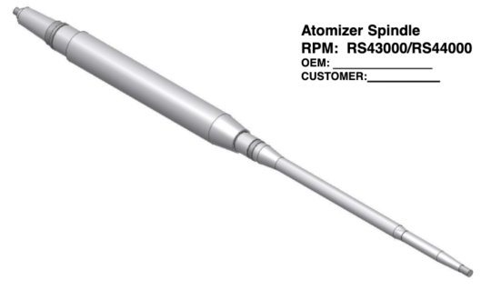 Atomizer Spindle - RS43000/RS44000