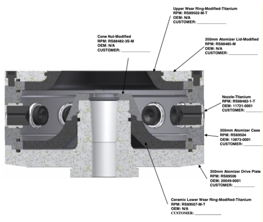 350 assembly cross section